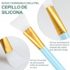 Pinceles De Silicona Suave Para Aplicar Mascarillas 3 Pzs Color