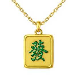 Flotreif Mahjong Necklace for Women – Cute & Lucky Mahjong Jewelry Tile Pendant – Mahjong Gifts for Birthday, Christmas, Mother’s Day & Mahjong Game Day