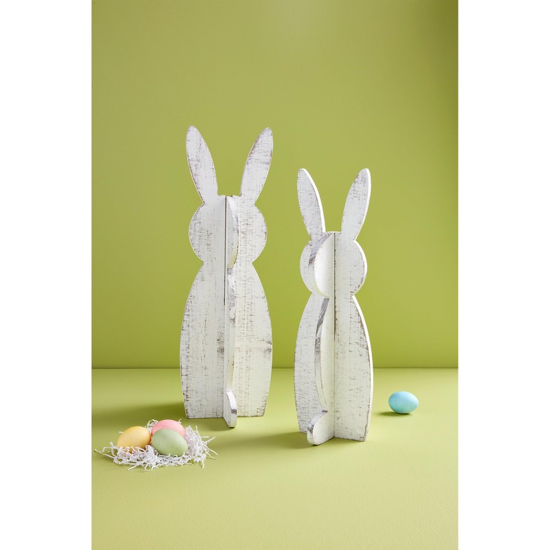 Mud Pie Bunny Stand Sitter, Large; 22" x 9.64"