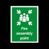 Fire Assembly Point - 6mm Correx Sign with 4 Pre-Drilled