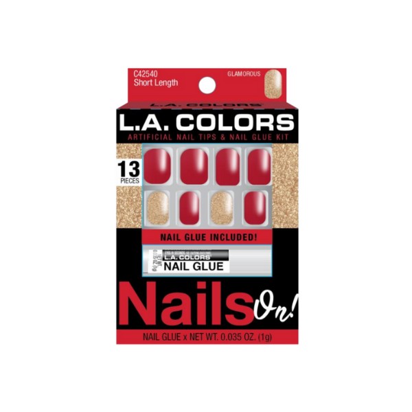 LA Colors 13 Piece Nails On Glamorous