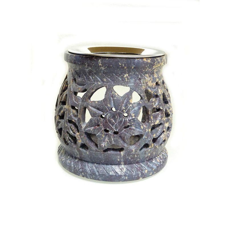 Fumaga 7-Piece Incense Burner Starter Set with Soapstone Flower Incense
