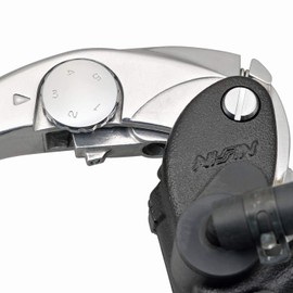 Daytona 95657 NISSIN Motorcycle Radial Clutch Master Cylinder Vertical Type φ19 (Horizontal Type 14mm Equivalent), Black Body/Silver Lever Smoke Tank