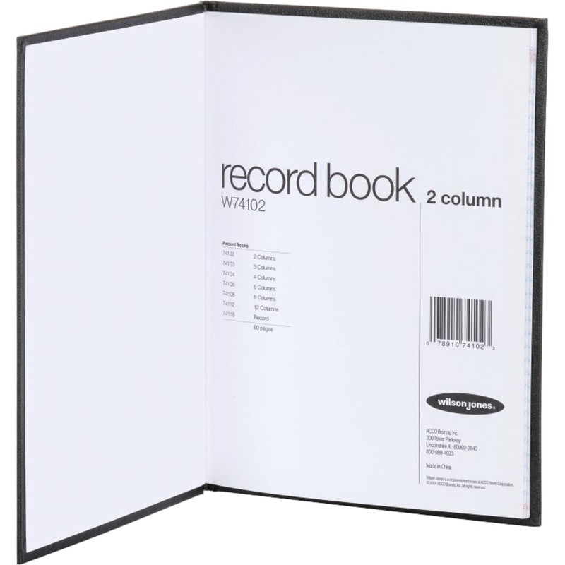 Wilson Jones Hardbound Accounting Journal, 9.25 x 7 Inches, 2