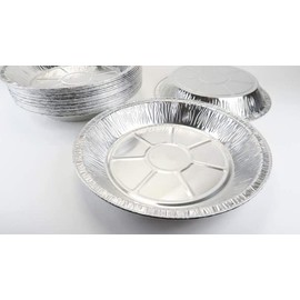 10.5 X 10.5 in Aluminum Pans - Aluminum Pans Without LIDS - Disposable FOIL DRIP Pans - DRIP Pans for Outdoor Grill – BBQ Grill Grease Tray - Aluminum FOIL Grill Accessories – 100 Pack -