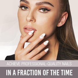 Ardell Nail Addict Gel Nail Strips - Honey Mooning, Cures with LED/UV Lamp, 1-pack