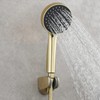 Tecmolog Brushed Gold Handheld Shower Head ABS Plastic 5 Functions