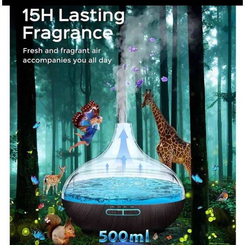 Victsing Difusor De 500ml Con Luces Led