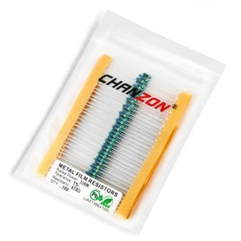 Chanzon 100pcs 1/4W (0.25W) 470 Ω ohm Metal Film Fixed Resistor 0.01 ±1% Tolerance 470R MF Through Hole Resistors Current Limiting Rohs Certificated
