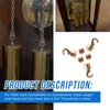 HQPARRTS for Grandfather Clock Weight Shell Hook and Nut Set