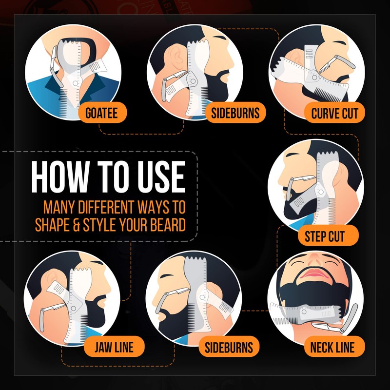 Beard Shaper Kit - Complete Shaping & Styling Tool -