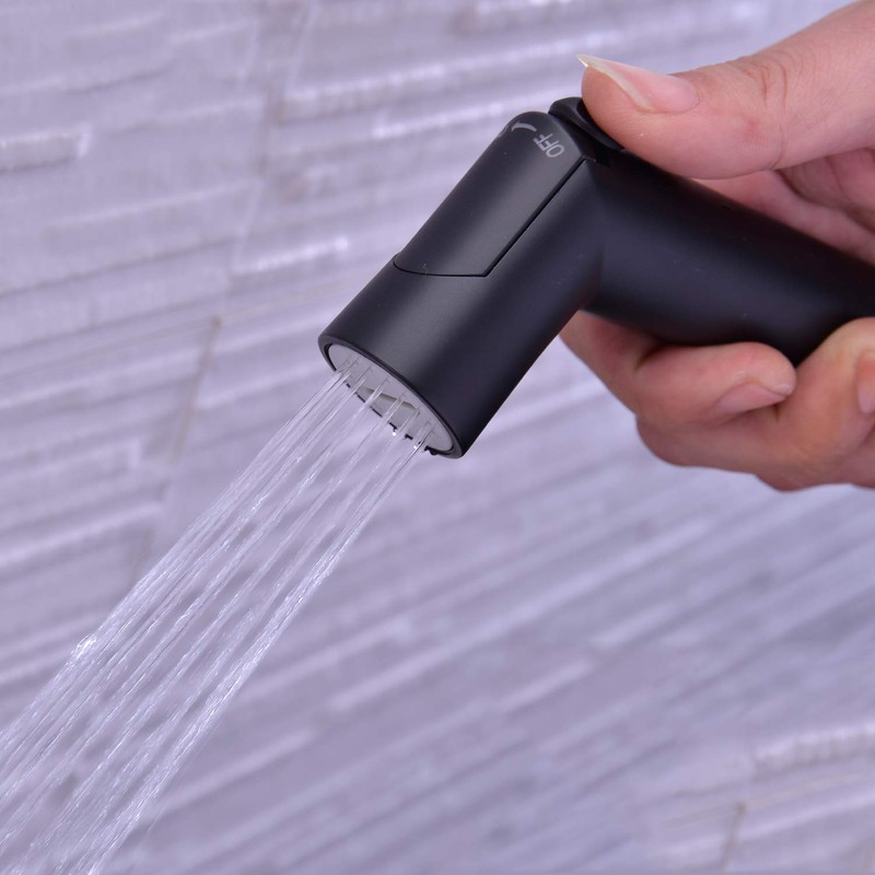 TRUSTMI Toilet Bidet Sprayer in Matt Black with Hose and