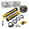 Vmingo Puño Moto Cubre Contrapeso Aluminio Deportivo Universal Rojo
