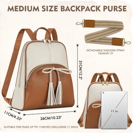 Backpack Purse for Women Mini Leather Backpacks Small Purses Backpack Waterproof Casual Daypack Anti-Theft Fashion Backpack