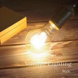 Visther A60 Edison Bulbs 60 Watt Incandescent Light Bulbs Dimmable, 6 Pack