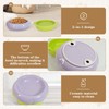 UEUEAHA Ceramic Cat Food Bowl Set of 2,Flower Anti Whisker