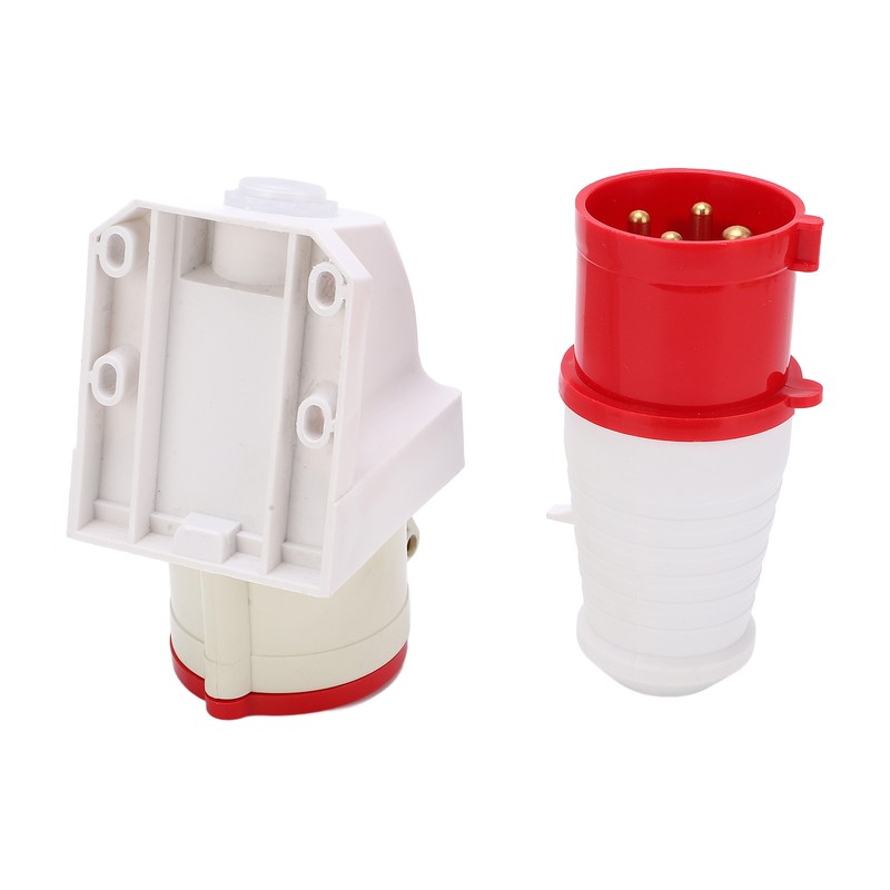 Industrial Plug Socket 380415V 32A 4Pin 3P+E IP44 Waterproof Surface