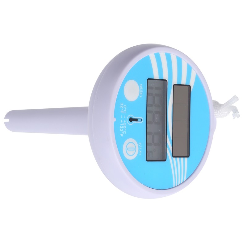 Floating Water Thermometer Electronic Solar Charging LCD Display Swimming Pool