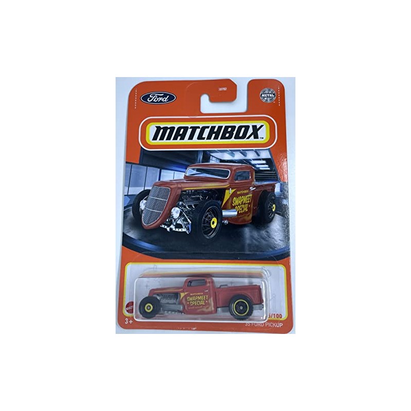 Matchbox - '35 Ford Pickup - Red/Brown Primer - 85/100