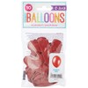 Scarlet Red Premium Latex Balloons (30cm) Pack of 10 -