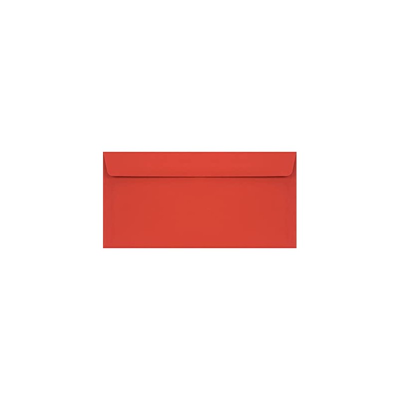 Netuno 25 DIN Long Envelopes Red 110 x 220 mm