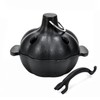 IPROUDER Cast Iron Garlic Roaster with Handle, Smoker Roaster, Garlic
