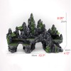 PakyKai Large Fish Tank Decorations, Mountain View Aquarium Ornament with