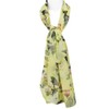 Wrapables Chiffon Under the Sea Fish Pattern Long Scarf, Yellow