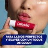 LABELLO Bálsamo labial con color Cereza 4.8g, protector labial con
