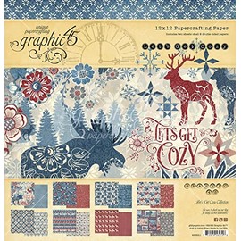 Graphic 45 Collection Pack 12"X12" Let's Get Cozy