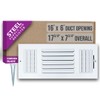 Fits 16x6 Duct Opening 3 Way Fixed Curved Blade Air