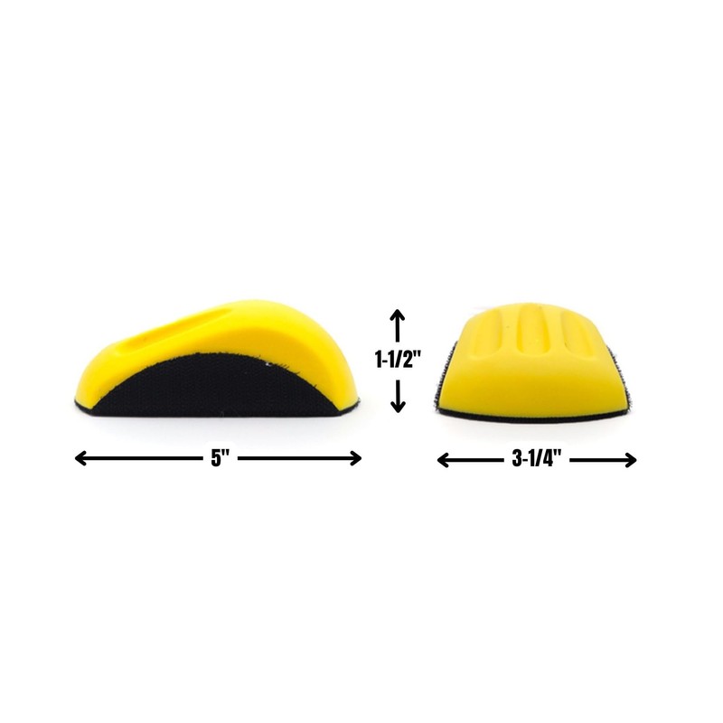 5 Pack - Ergonomic "Mouse" Hand Sanding Block for 5”