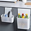 No-Drilling Cabinet Door Storage Organizer Basket - Wall Mounted Plastic