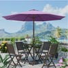 PatioKingdom 11FT Patio Umbrella,Outdoor Umbrella with Push Button Tilt and
