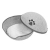 Cat Cave Bed Detachable Washable Semi Enclosed Felt Kitten Hideout