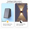 Solar Wall Lights Waterproof Decorative Outdoor Up and Down Fence