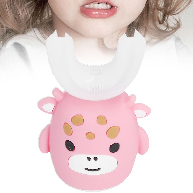 Smart UShaped Children's Toothbrush Teeth Cleaning Cartoon Electric Toothbrush for