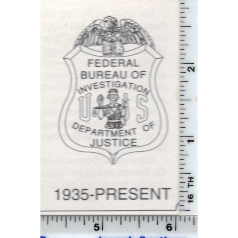 Federal Bureau of Investigation "FBI" Recessed Badge Cut-Out Neck Hanger