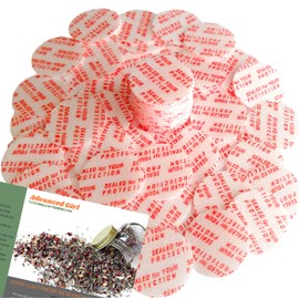 Torque Activated Pressure Sensitive Seals Cap Liners - 33 mm (1.30") -100 PCS -Made in USA- for Glass & Plastic Bottles & Containers - No Induction Sealer Needed