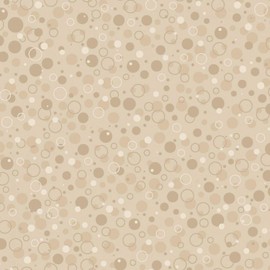 Santa's Stash Tan Bubbly 100% Cotton Fabric by The Yard