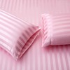 Satin-Silk Sheets Queen Size Bed Set, Pink Soft Cooling Deep