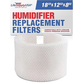 LifeSupplyUSA Humidifier Wick Filter Replacement Compatible with MAF1 Emerson MA-0950, Essick Air MAF-1, Kenmore 14906, Moistair MA1200 & Many Other Models (3-Pack)