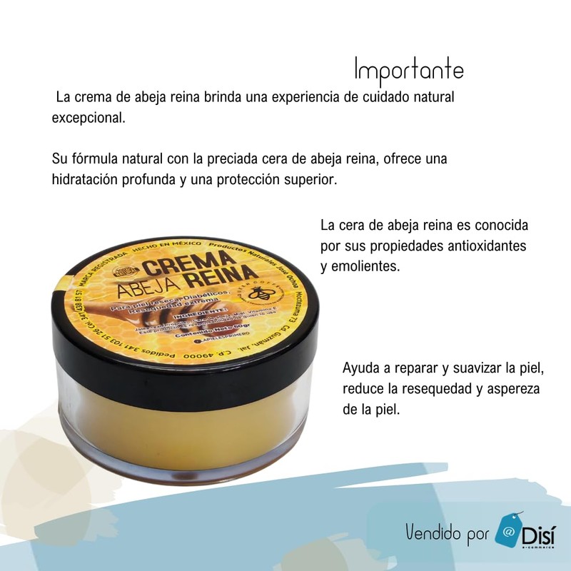 Queen Coffe Crema Para Cara Cera Abeja Reina 60 gr