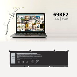 Shyarweyy 15 9500 69KF2 86Wh Battery for Dell Alienware M16 R3 M17 R3 P87F P91F P45E for XPS 15 9500 9510 9520 for Dell inspiron 16 Plus 7610 7620 for Precision 5550 5560 5570 G7 15 7500 70N2F M59JH