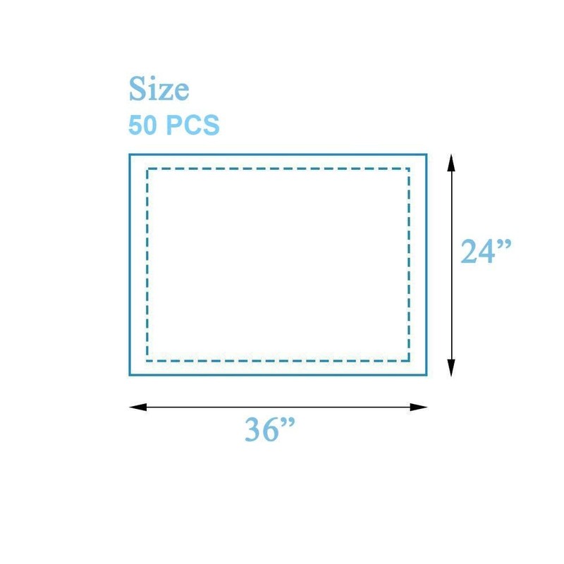 Disposable Underpads Incontinence Bed Pads 24"X36" Disposable Changing Pads Ultra
