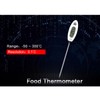 Food Thermometer Digital LCD Display Stainless Steel Probe for Home