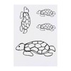 4 x 'Happy Turtle' Temporary Tattoos - Water Resistant, Skin-Safe,