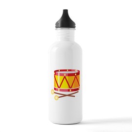 CafePress Drum Water Bottle 1.0L (34 oz) Stainless Steel Water Bottle