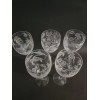 IncisoArt Hand Etched Italian Crystal Goblet Sandblasted Wine Glass 11.5oz
