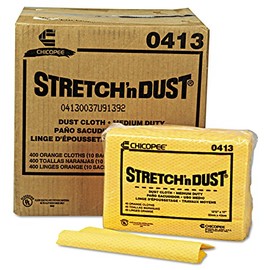Pack of 40 Dust Clothes for Furniture, Printers, Electronics, Dust Mops No Spray Needed Chicopee 0413 Stretch 'n Dust, Medium Duty 17" x 12.6" Unfolded